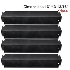 Porcelain Steel Heat Plates 4pk BBQ Gas Grill Parts for Charbroil Kenmore Sears