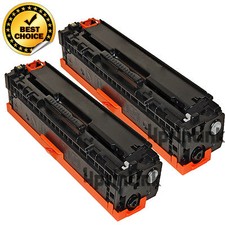 2 pack CF210A 131A Black Toner Fits HP Color Laserjet Pro 200 M251nw, M276nw