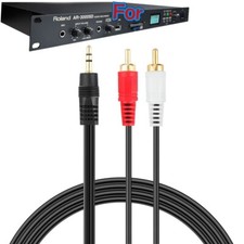 3.5mm to 2 RCA Audio Line-In Cable Cord For Roland AR-3000SD A/V Audio Recorder