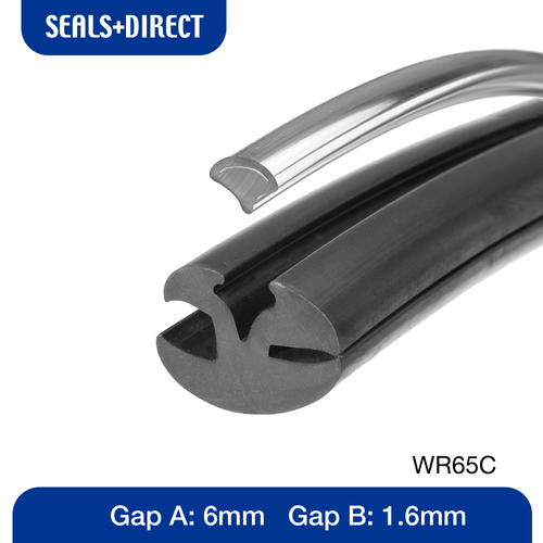 Rubber Car Van Bus Windscreen Window Seal 6mm To 6mm With Filler Strip Insert Qh