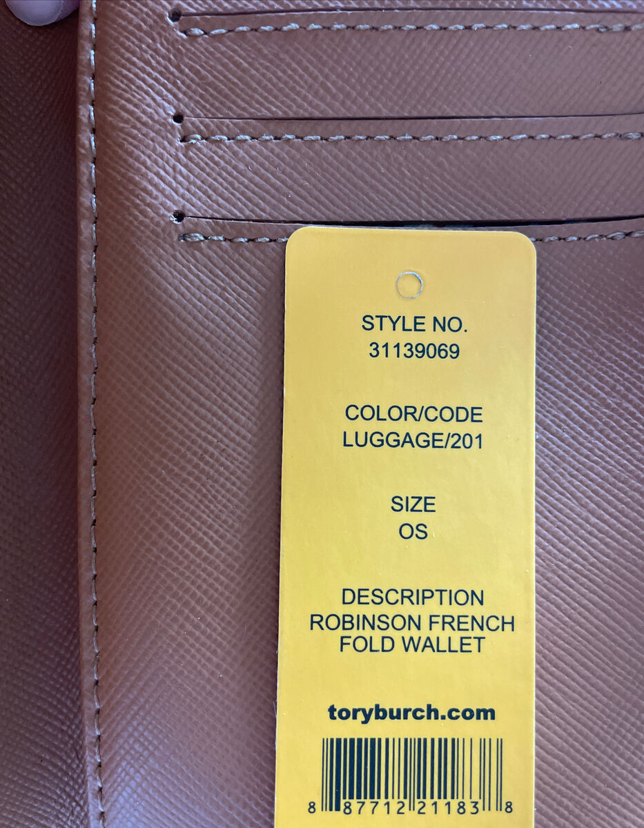 Tory Burch Robinson French Fold Wallet Saffiano Leather Tory Burch Robinson French Fold Wallet Saffiano Leather
