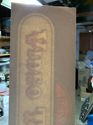 24.5-7 3/4  original Video Trivia plexiglass arcade game sign marquee C18