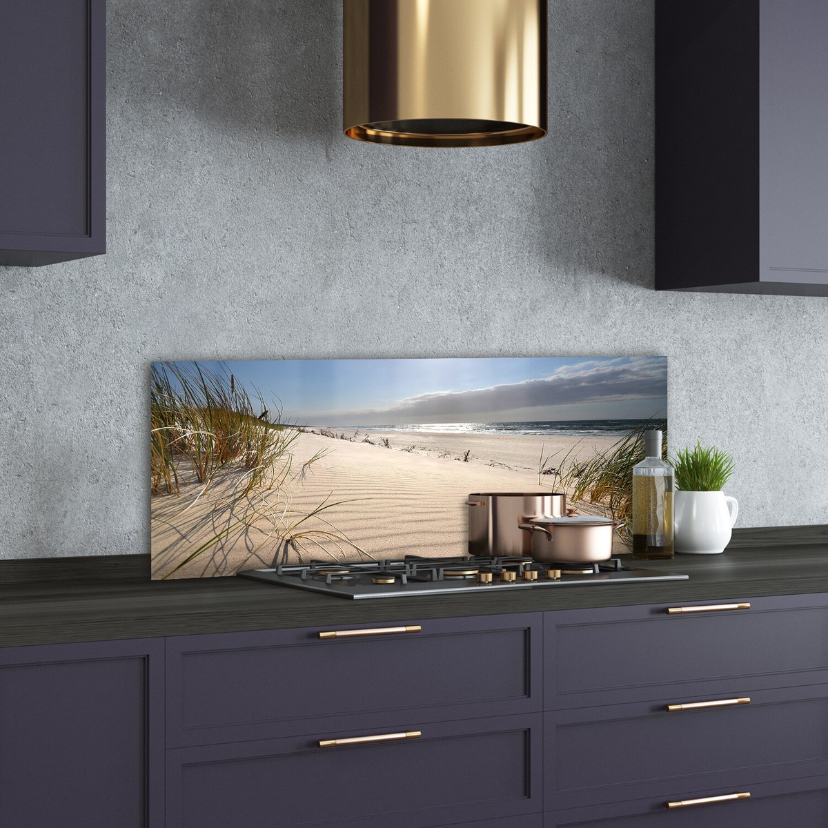 Küchenrückwand Aus ESG-Glas 125x50 Cm – Motiv „Ein Platz In Der Südsee“, Pflegeleicht & Abwischbar
