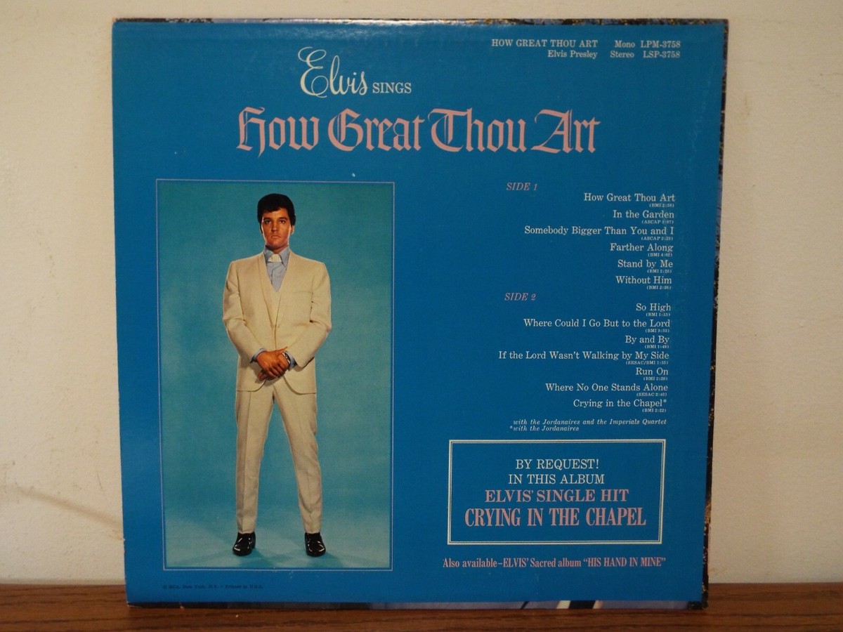 Elvis Presley How Great Thou Art UK 英盤LP Elvis Presley How Great Thou Art UK 英盤LP How Great Thou Art