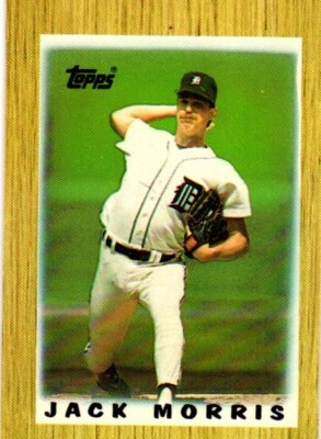1987 Topps Major League Leaders Minis #55 Jack Morris | eBay