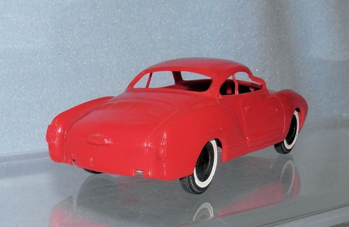 VINTAGE PMC VW VOLKESWAGON KARMAN GHIA DEALER PROMO, Old Toy Plastic Car w/ Gear - Picture 2 of 7