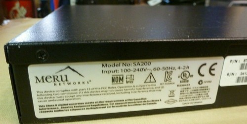 Meru Networks SA200 Switch with Power Cord 876-50003-F - Picture 4 of 7