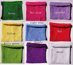 8 x 10 Lined Crochet Tube Top Tutu Supplies 10 x 12 14 x 16 Inches Pettiskirt 