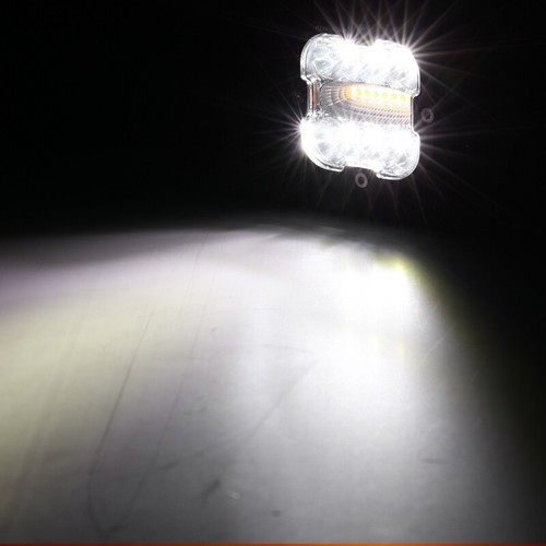 Auxbeam 3" LED Work Light Bar Pods Driving White DRL & Amber Turn Signal 6 Modes - Picture 9 of 12