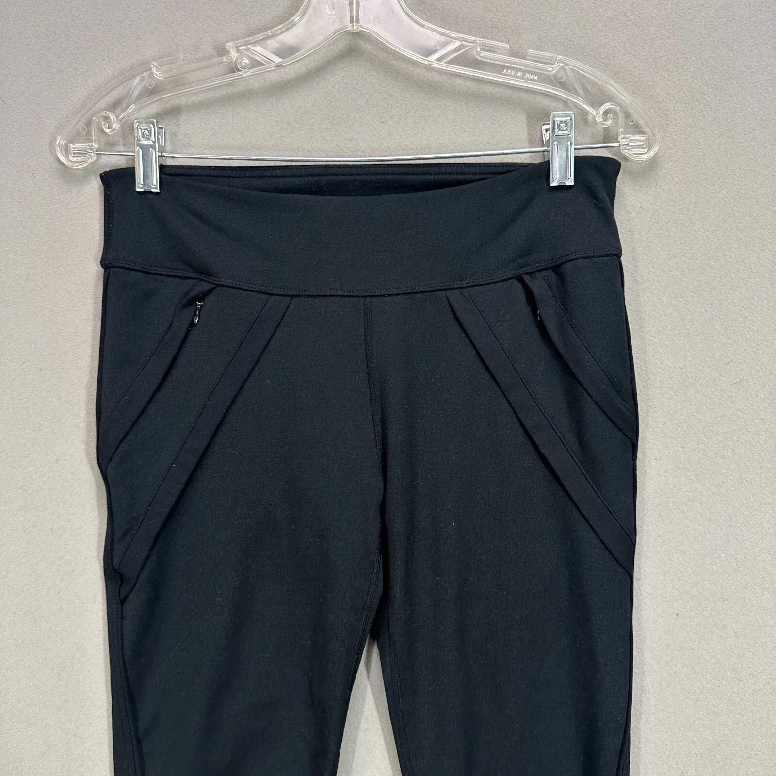 fabletics stretch zip side pockets commuter leggings