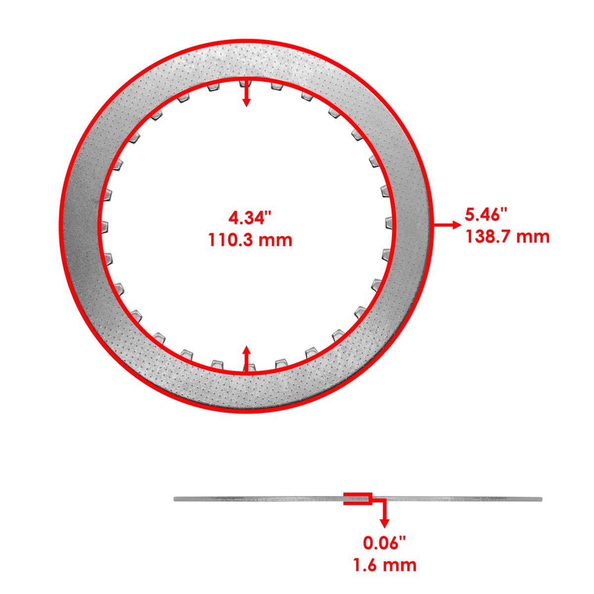 Caltric Complete Clutch Kit For Kawasaki KX450F (2006-2011) – 23pc Friction Plates, Steels, Springs & Gasket