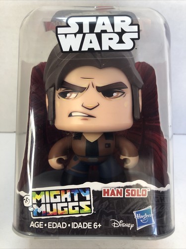 Disney Star Wars Mighty Muggs Han Solo Action Figure by Hasbro New - Picture 3 of 6
