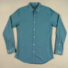 Banana Republic Shirt Mens Medium 15.5 Green 33 34 Button Long Sleeve Non Iron