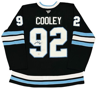 ワシントン大学 ジャリン・ポーク　サイン入りユニフォーム　アメフト Logan Cooley Signed Utah Hockey Club Fanatics Jersey Inaugural +
