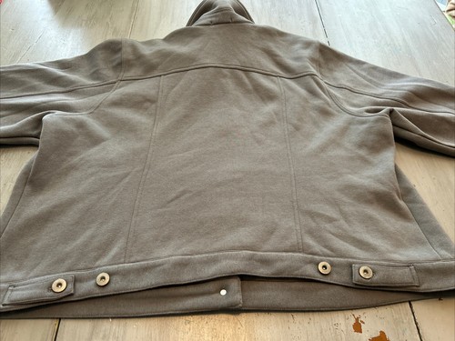 Torrid Gray Fleece Lined Trucker Shacket Jacket Button Up Sz 4x - Picture 10 of 13