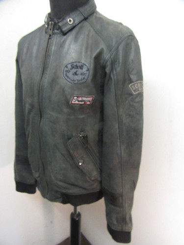 VINTAGE SCHOTT LEDER PERFECTO BOMBER FLIEGERJACKE GR. L, ACE PATINA - Bild 6 von 24