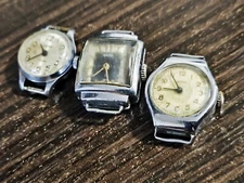 VINTAGE watches Women's  Soviet Chaika, Zarya set of 3 pieces not work