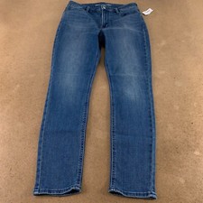 Old Navy Women's Size 10 Dark Wash High-Waisted Wow Super-Skinny Jeans NWT