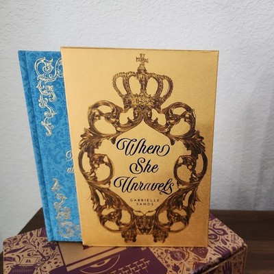 Gabrielle Sands When She Unravels Signed Bookish Box Special Edition + Slipcase