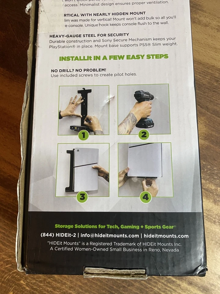 NEW* HIDEit Wall Mount for PlayStation 5 Slim – PS5 Slim Disc + Digital - Image 2 of 2