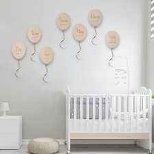 Wooden Balloon Newborn Photo Props for Birthday Decor Studio Baby Shower