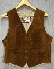 The Leather Shop Sears Vintage Western Suede Vest 38 Regular 70 s