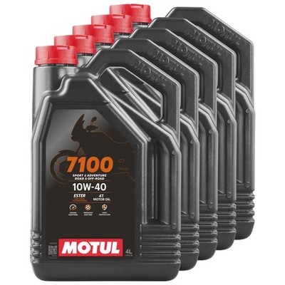 Motoröl Motul 4T SAE 10W-40 synthetisch 7100 5 X 4 Liter Motor API SP JASO MA2