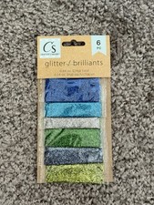 Crafter's Square Multicolor Glitter Pack Set, 6 pc Multi-Color Glitter