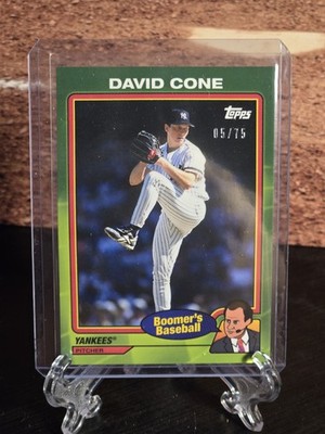 2024 Topps x Chris Berman Boomers Baseball #23 David Cone Green /75