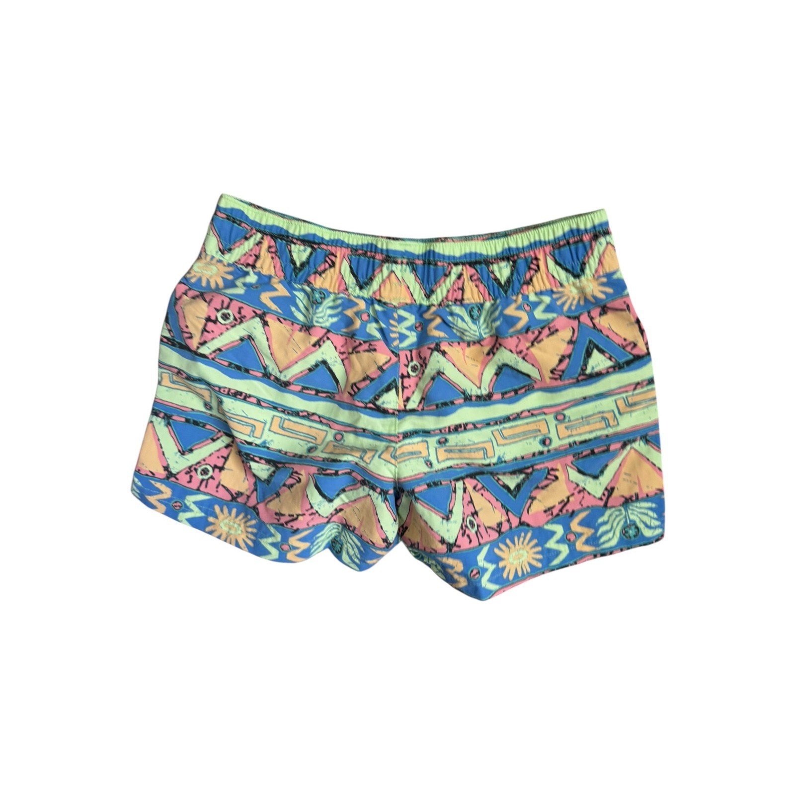 Patagonia Costa Rica Baggies 3" Shorts Unlined Girls L 12 Geometric Print  NEW thumbnail 2