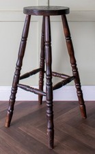 19thC. Tall Workshop Stool (Antique, Industrial, Factory, Mill)