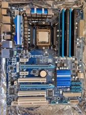 Gigabyte GA-P55A-UD3R LGA1156, Quad Core CPU i5-750, 16GB DDR3 SLi Motherboard