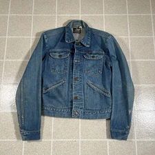 VTG Maverick Blue Bell Jacket Mens Small 36 Blue Denim Western Wrangler 60s USA