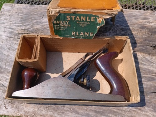 Stanley Bailey vintage n. 4 piani in legno in scatola NOS