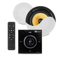 PowerLine B50B Home Bluetooth Ceiling Speaker System with Wall Amp - 2x KVCS8