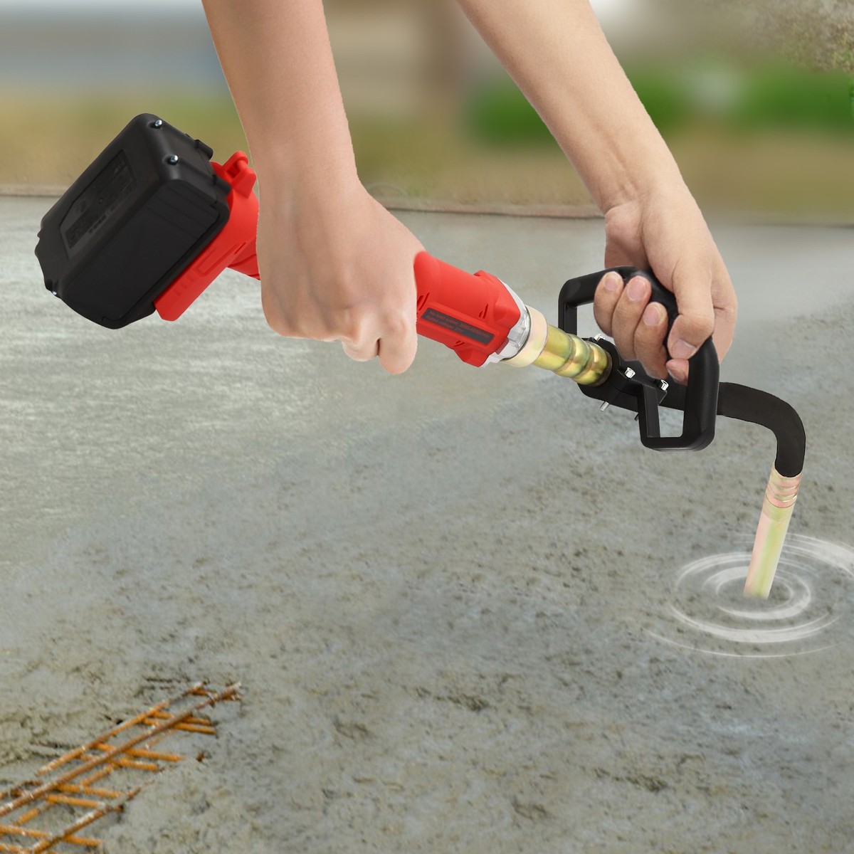 Cordless Concrete Vibrating Tool – Compatible With Dewalt 20V Max Batteries, 600W Motor, 3.8ft Shaft, 6000 RPM, 35mm Head (Tool Only, No Battery)