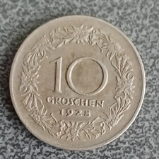 1928 Austria 10 Groschen Coin