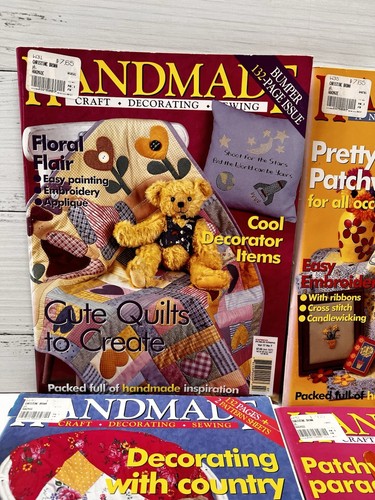 6 Handmade Magazine 2001 Volume 17 7 - 12 Patchwork Sewing, Xmas, Knitting, - Picture 2 of 7
