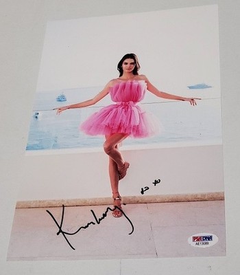 Model Kendall Jenner Signed Cannes Barbie Dress Photo PSA DNA