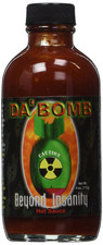 Da Bomb beyond Insanity Hot Sauce, 4 Oz Bottle   Extremely Hot Pepper Extract