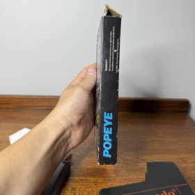 Popeye Nintendo Entertainment System 5 Screw Complete Black Box Hangtab CIB NES