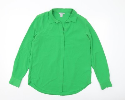 Basic-Knopfleiste Damen UK-Größe 8 H&M grün
