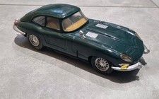 Vintage Jaguar E-Type Tin Toy Car  Friction Drive project 11 1/2"