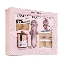 BEAUTYBIO Instant Glow Facial Set Edizione Limitata con Strumento - NUOVO in SCATOLA Leggi