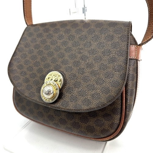 CELINE Macadam Shoulder Bag Purse PVC Authentic From JAPAN