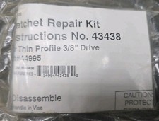 Craftsman Ratchet Repair Kit No. 43438 Thin Profile 38 Dr. 44995 Ratchet Craftsman Ratchet Repair Kit No. 43438 Thin Profile 38 Dr. 44995 Ratchet
