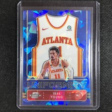 2022-23 Contenders Optic Trae Young Uniformity Blue Cracked Ice 37/75