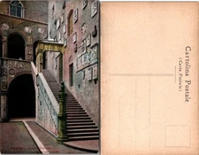 Firenze Palazzo Pretorio La Scala nel Cortile Postcard, Italy