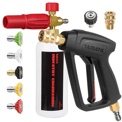 #ad Short Pressure Washer Gun with Foam Cannon MAX 4000 PSI Power Washer Foam Gu... $76.15