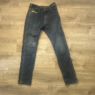 John Doe Monolayer Men s Dark Blue Denim Jeans Slim Straight Mid Rise Zip